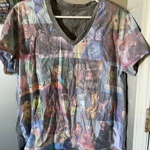 Disney Pixar v neck short sleeve shirt